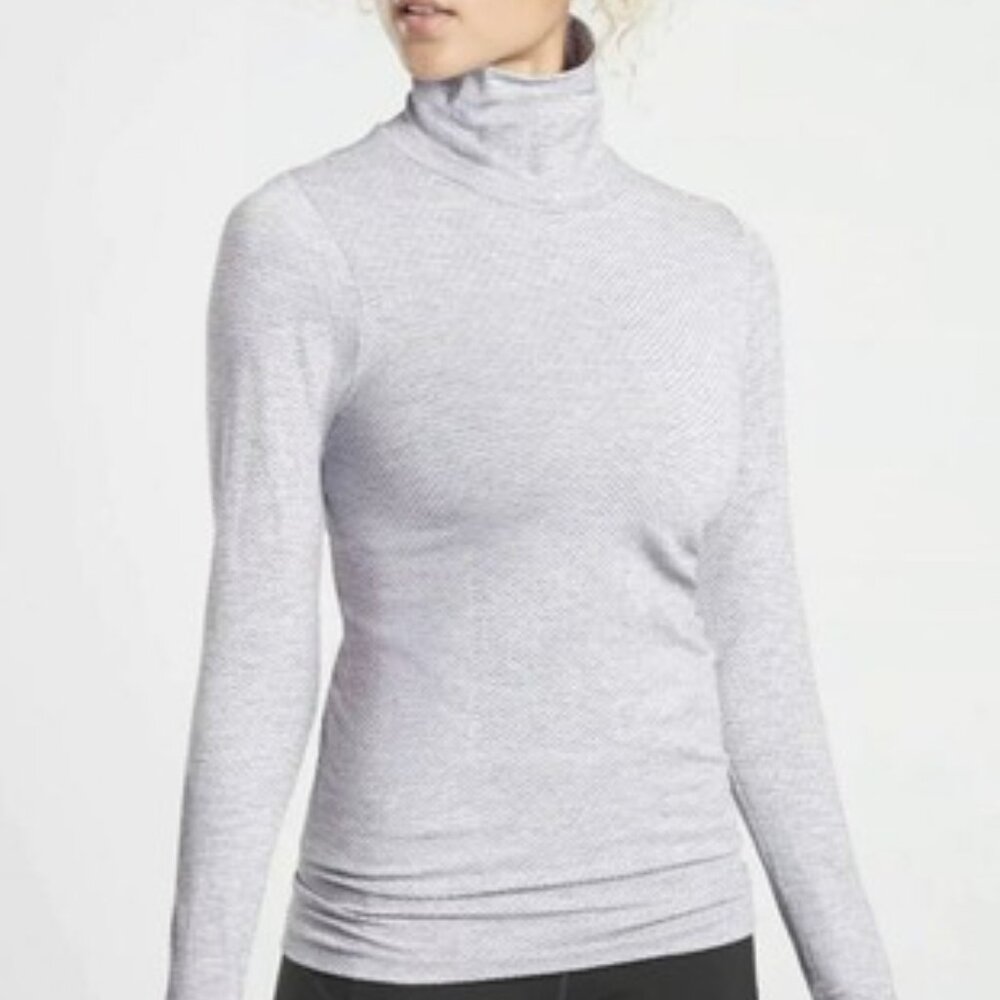 Altheta Agate Flurry Blizzard Turtleneck Gray Heather S